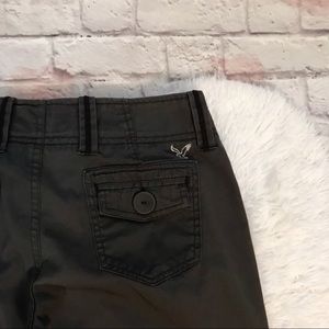 American Eagle grey slacks.